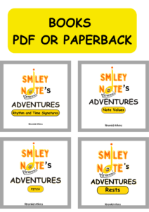 smiley note books to learn music theory for kids