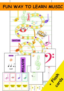 Board Game Printable smiley note and flash cards