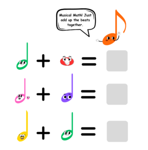 musical maths note values smiley note