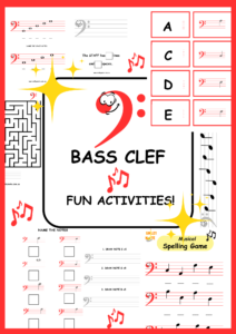 Bass clef activities