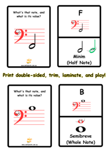 bass clef practice flashcards