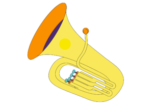 tuba - musical instrument