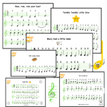 Kids Songs Bundle – Music Notes in Treble Clef