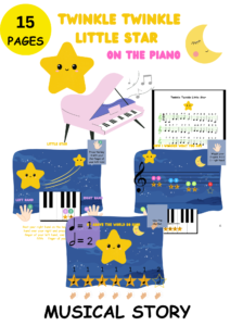 Twinkle Twinkle Little Star on the piano