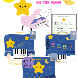 Twinkle Twinkle Little Star on the piano