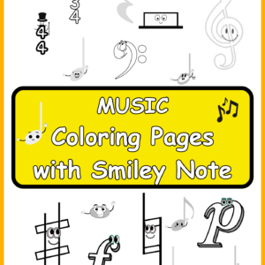 music coloring pages