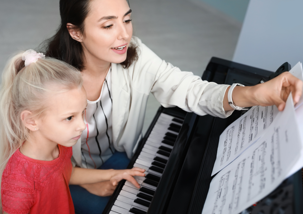 teaching music at schools during school hours