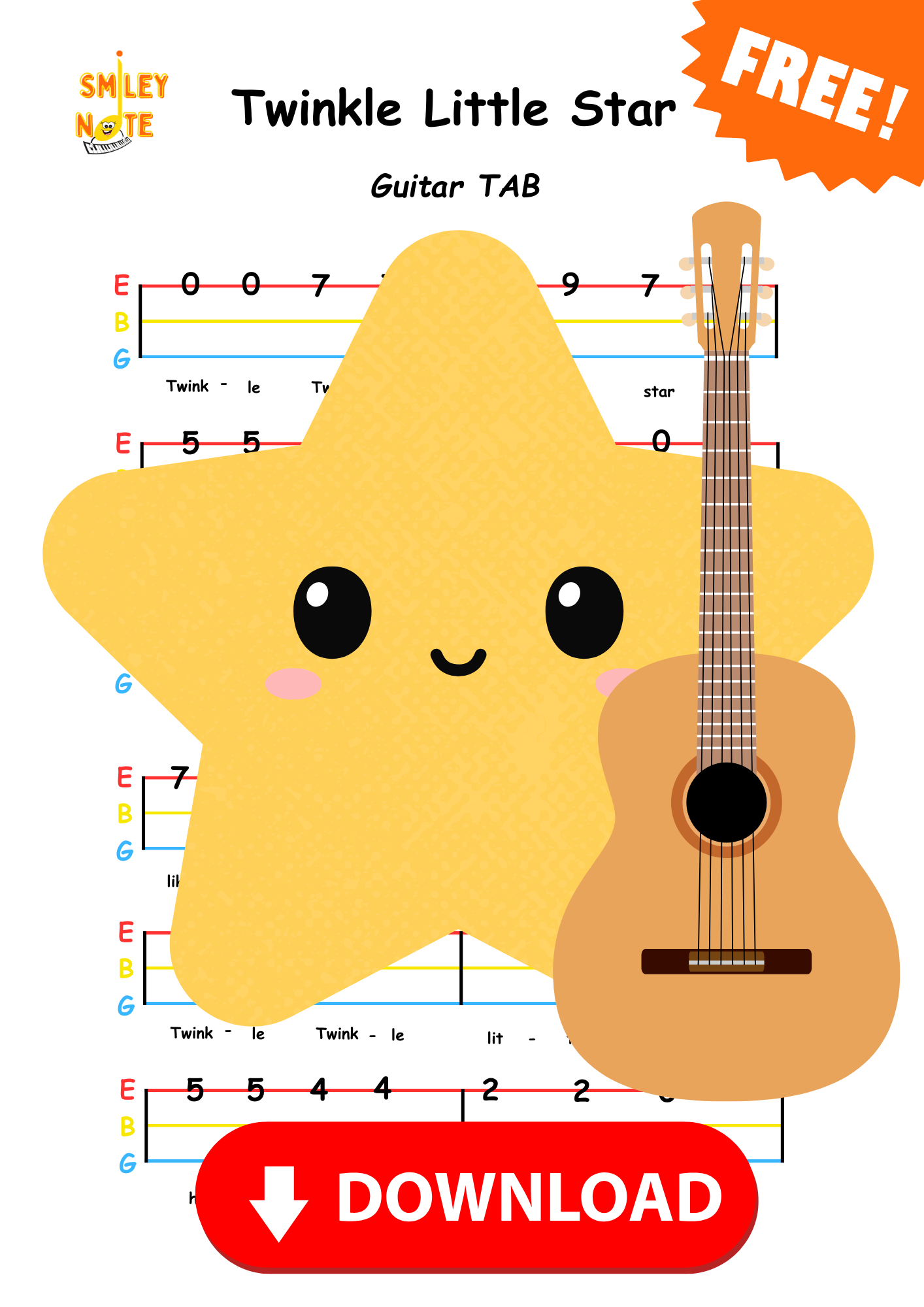 guitar TAB for kids