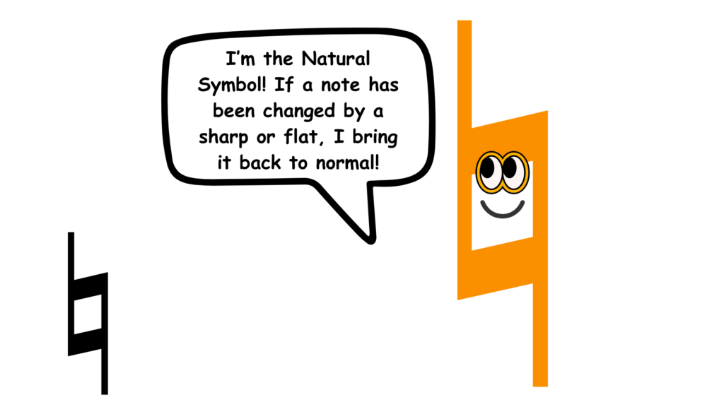 natural symbol in music for kids